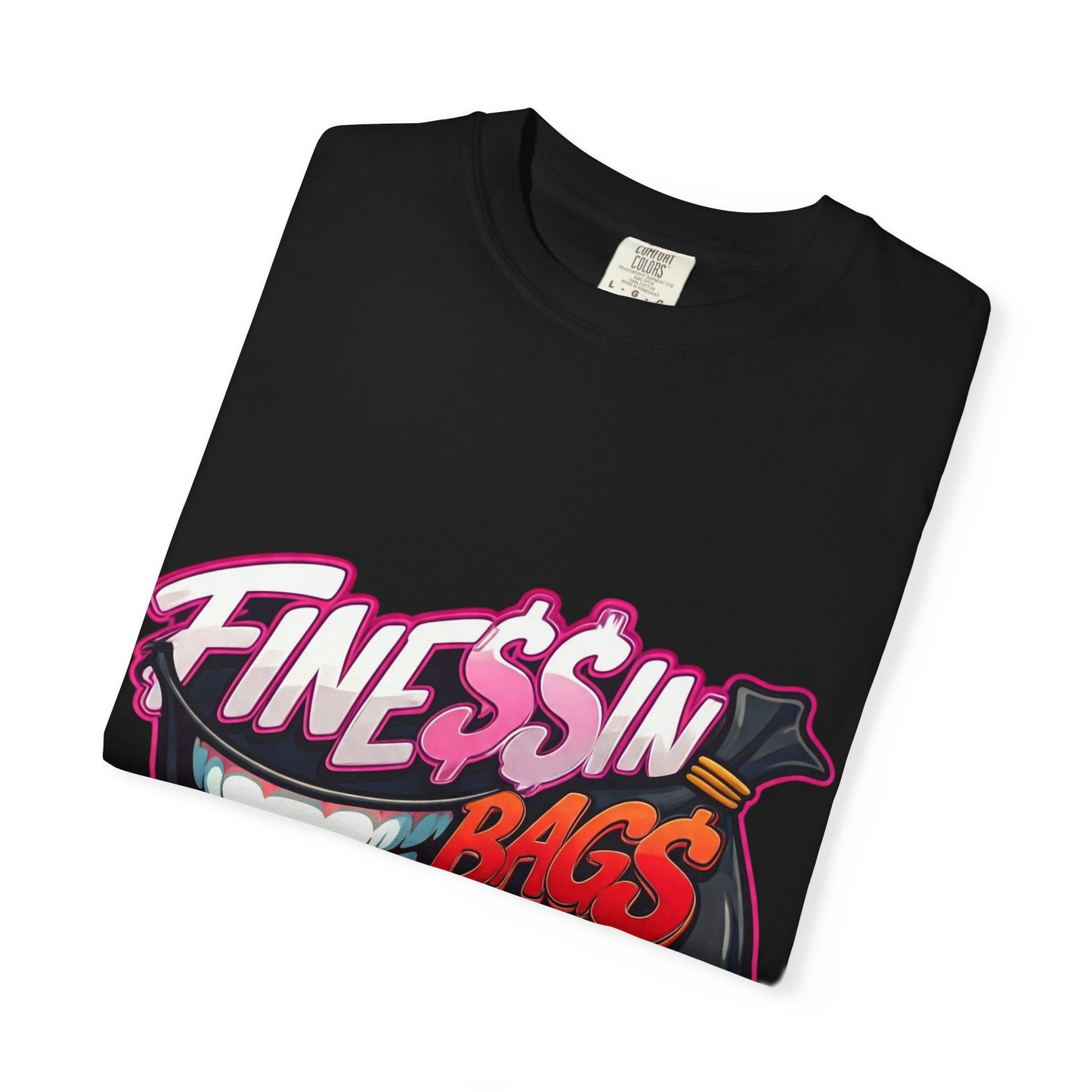Finessin Bags Women’s Black Pink & Red T-Shirt