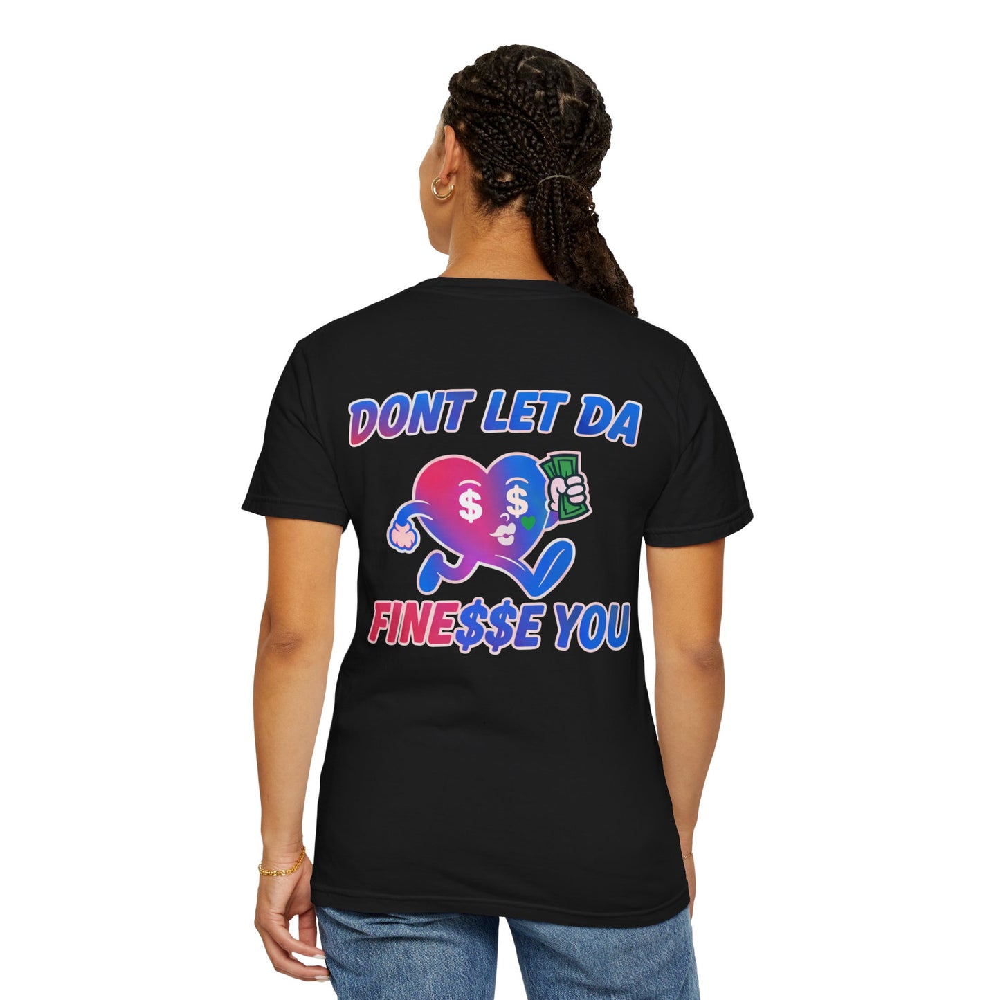 Finessin Bags Women’s Black Pink & Blue T-Shirt