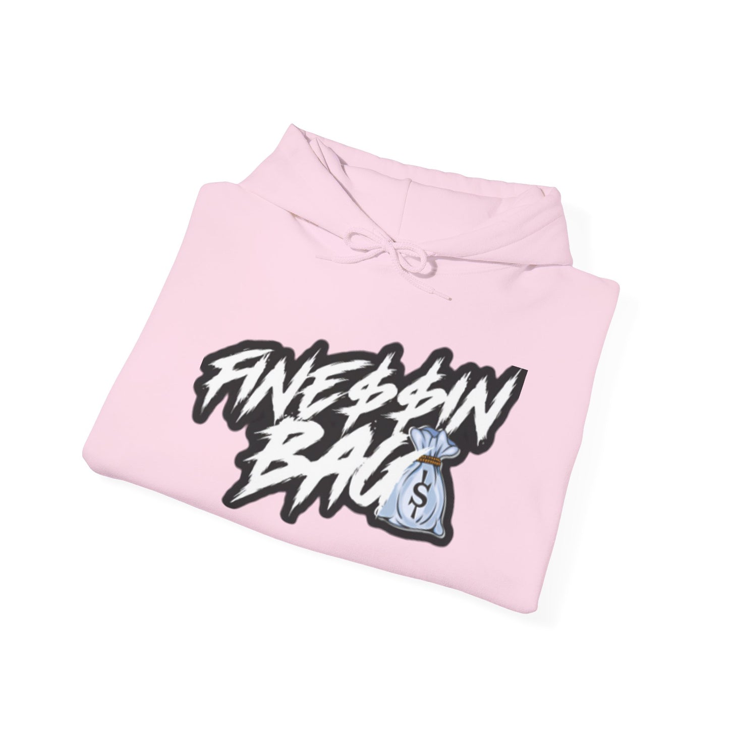 Finessin Bags Men’s Pink Hooded Sweatshirt