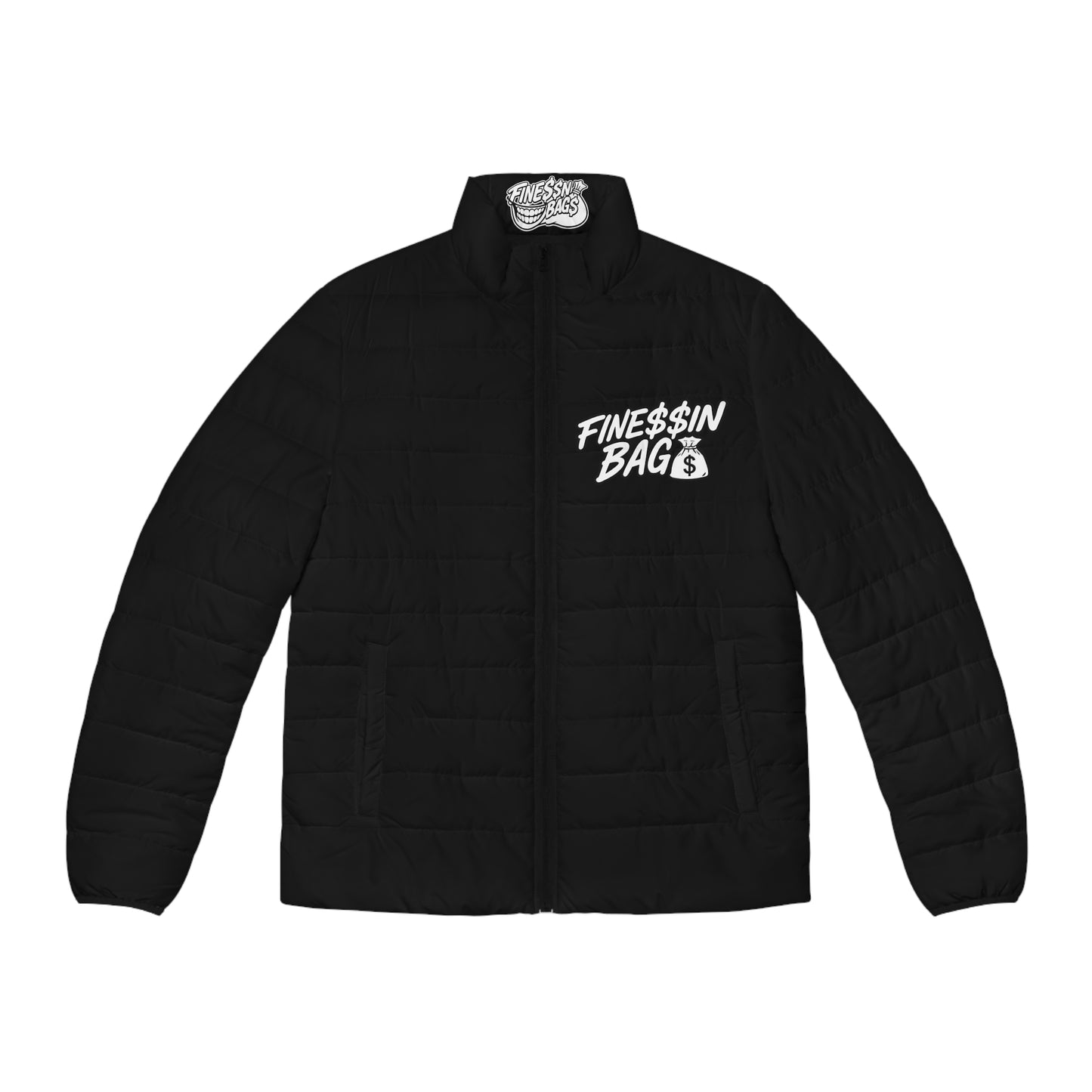 Vibrant Women’s Black & White Puffer Jacket