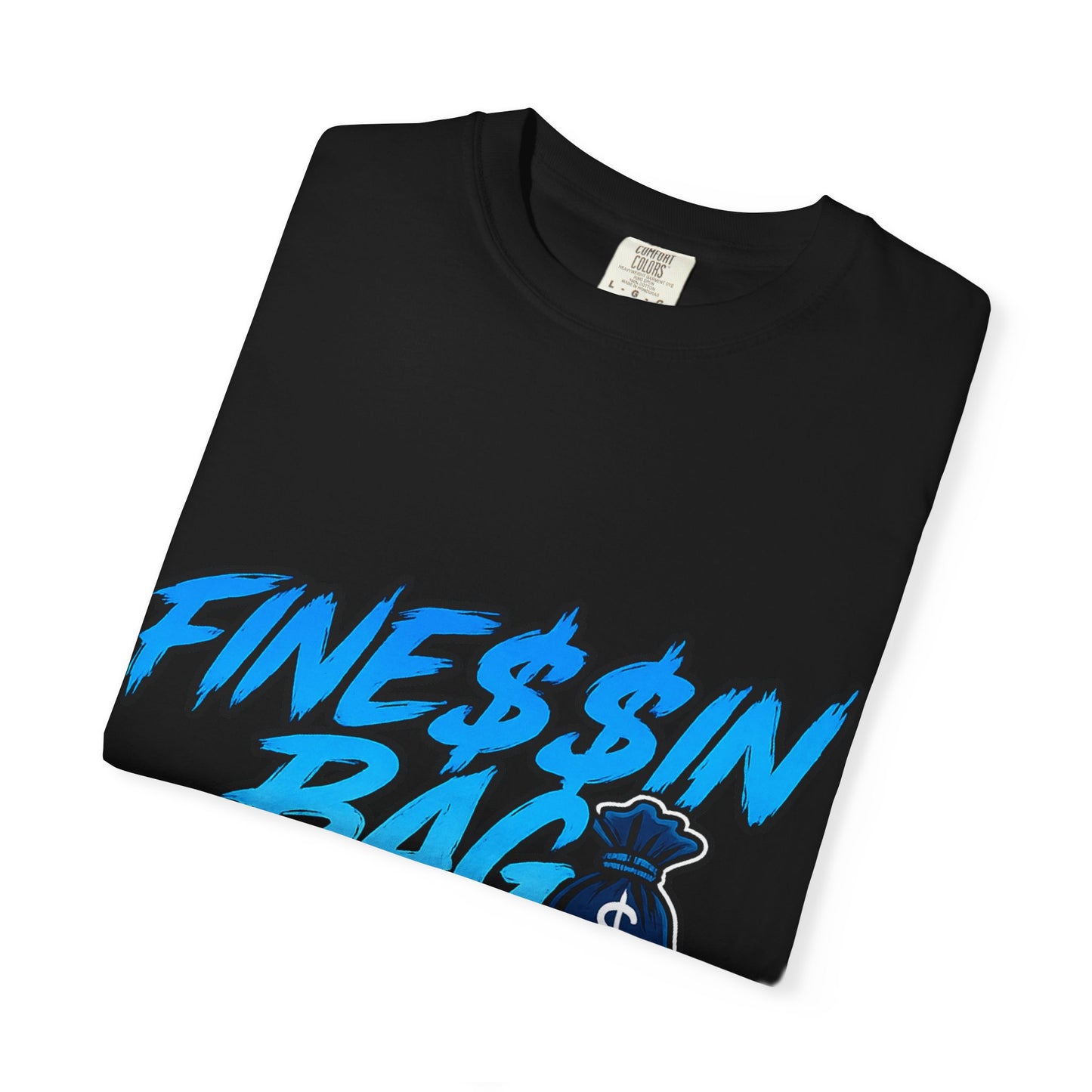 Finessin Bags Men’s Black & Blue T-Shirt