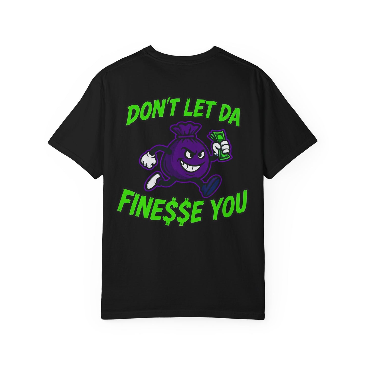 Finessin Bags Men’s Black Purple & Green T-Shirt