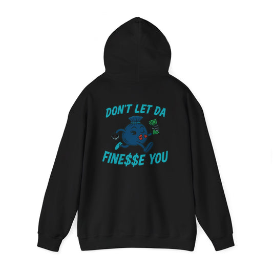 Finessin Bags Women’s Black & Blue Hooded Sweatshirt