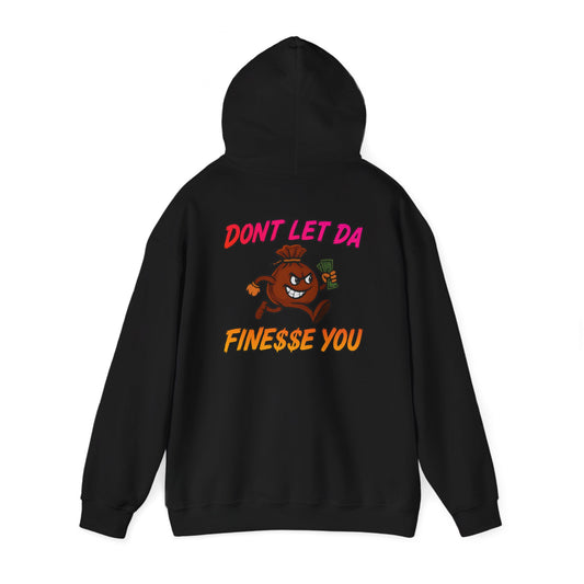 Finessin Bags Men’s Black Orange White & Brown Hooded Sweatshirt
