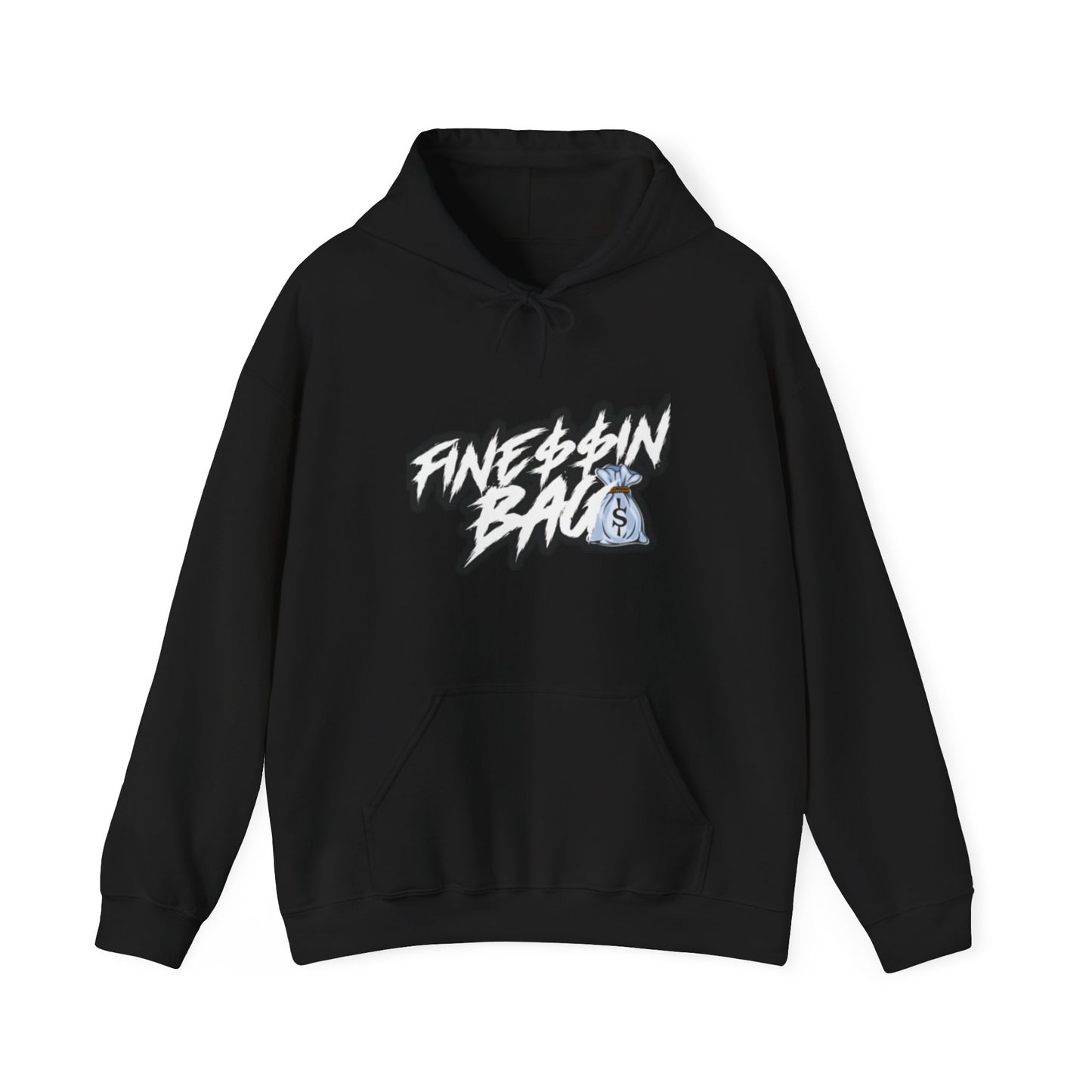 Finessin Bags Men’s Black Heavy Blend™ Hooded Sweatshirt