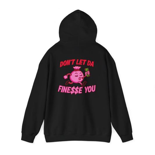 Finessin Bags Women’s Black Pink & Red Hooded Sweatshirt