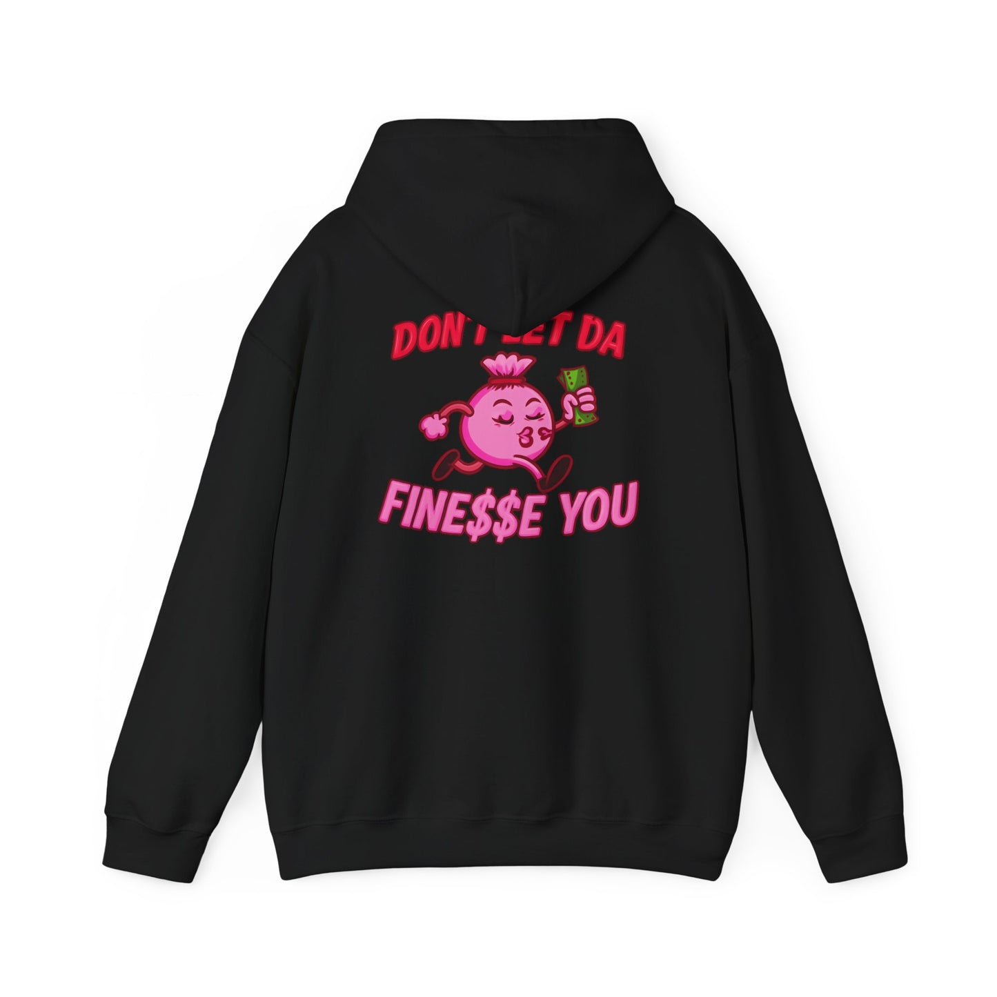 Finessin Bags Women’s Black Pink & Red Hooded Sweatshirt
