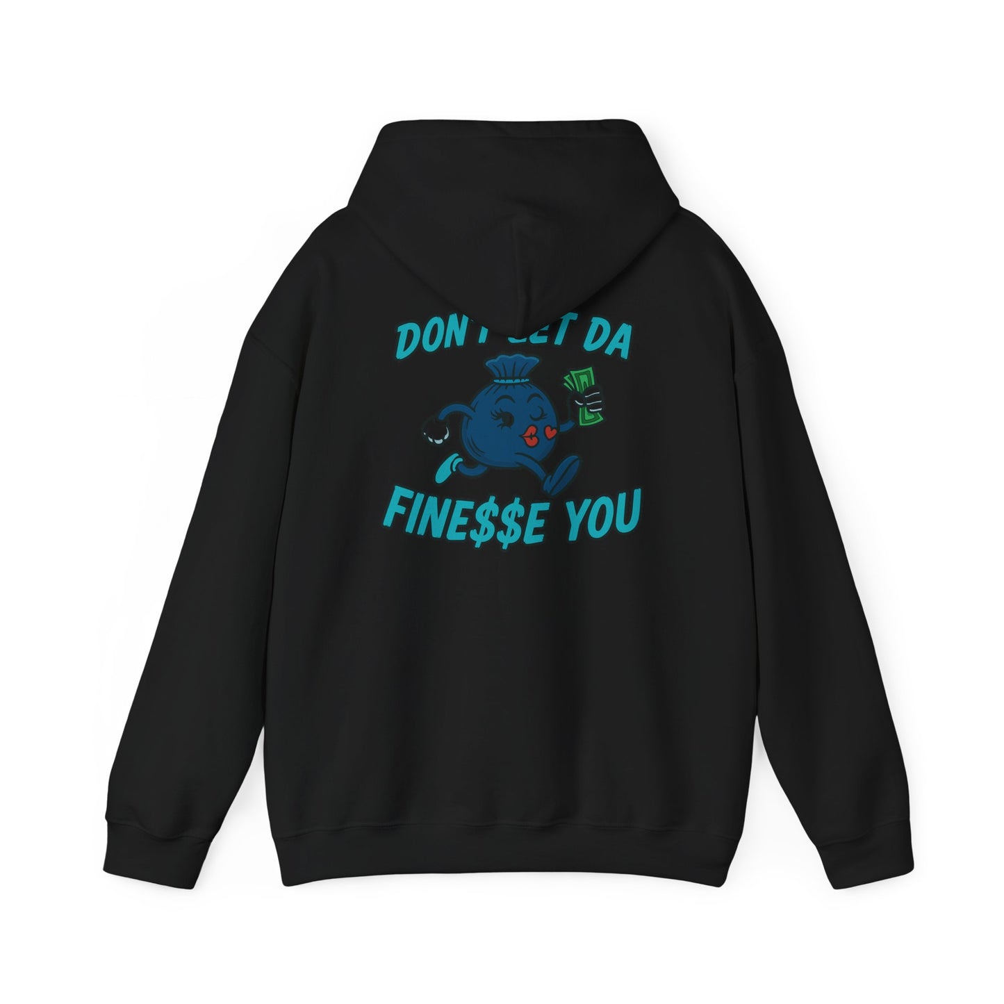 Finessin Bags Women’s Black & Blue Hooded Sweatshirt