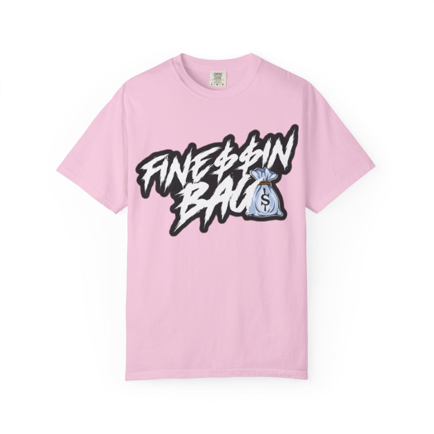 Finessin Bags Men’s Pink Black & White T-Shirt