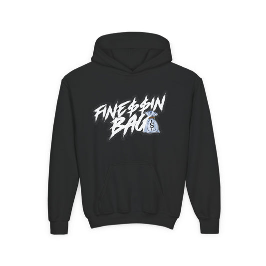 Finessin Bags Kids Black & White Hooded Sweatshirt