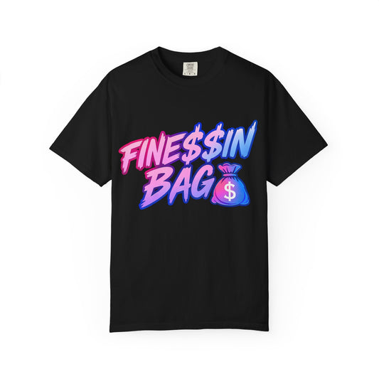 Finessin Bags Men’s Black Pink & Blue T-Shirt