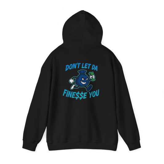Finessin Bags Men’s Black & Blue Hooded Sweatshirt