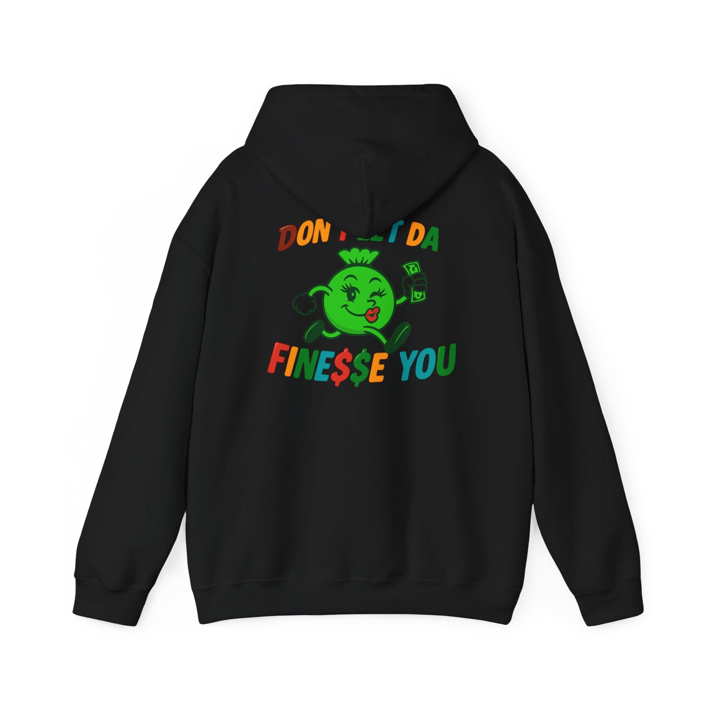 Finessin Bags Women’s Multi-Colored Black Hooded Sweatshirt