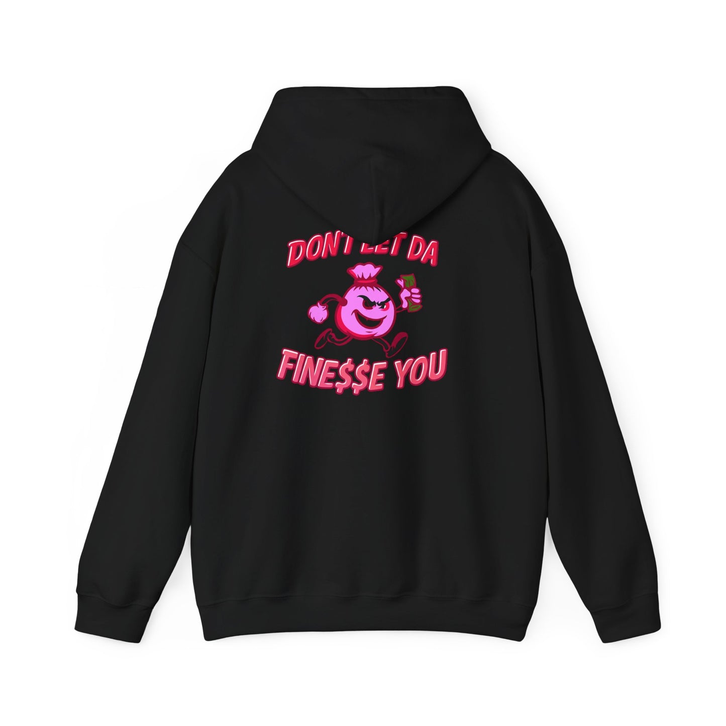 Finessin Bags Men’s Black Pink & Red Hooded Sweatshirt