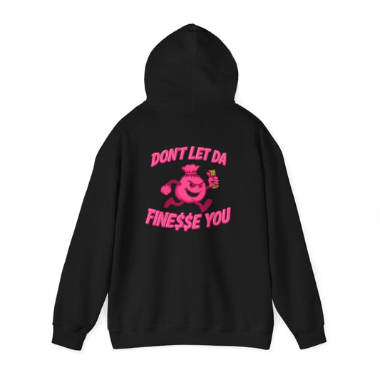 Finessin Bags Men’s Black & Pink Hooded Sweatshirt