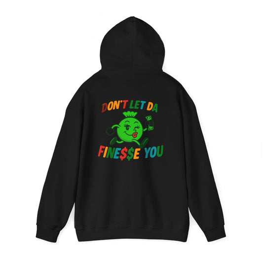Finessin Bags Women’s Multi-Colored Black Hooded Sweatshirt