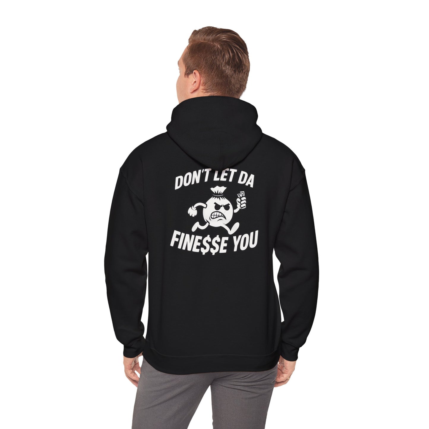 Finessin Bags Men’s Black Heavy Blend™ Hooded Sweatshirt