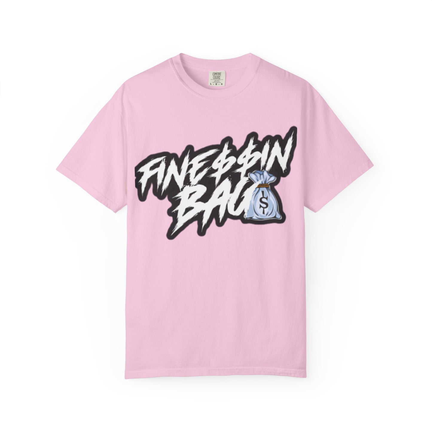 Finessin Bags Women’s Pink Black & White T-Shirt