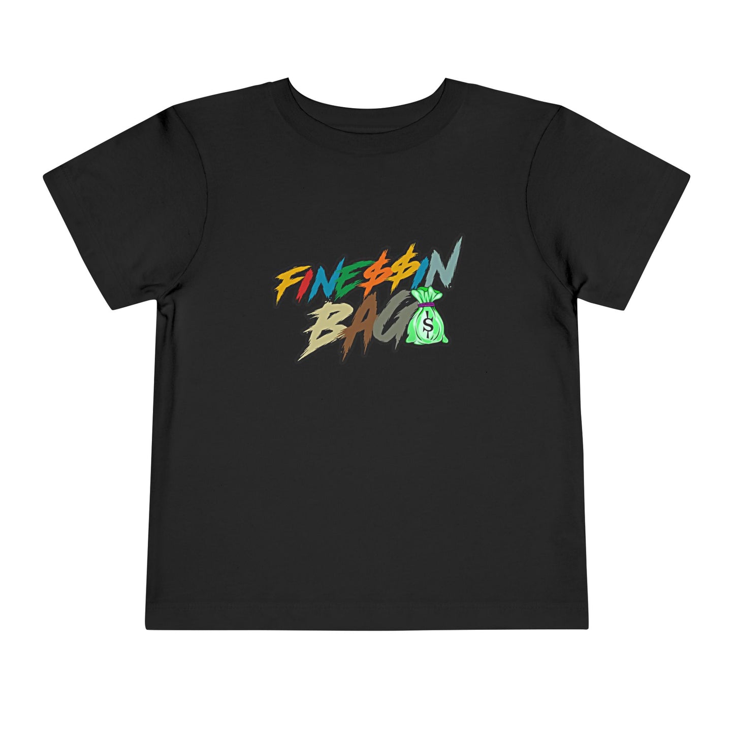 Finessin Bags Toddler Black Tee
