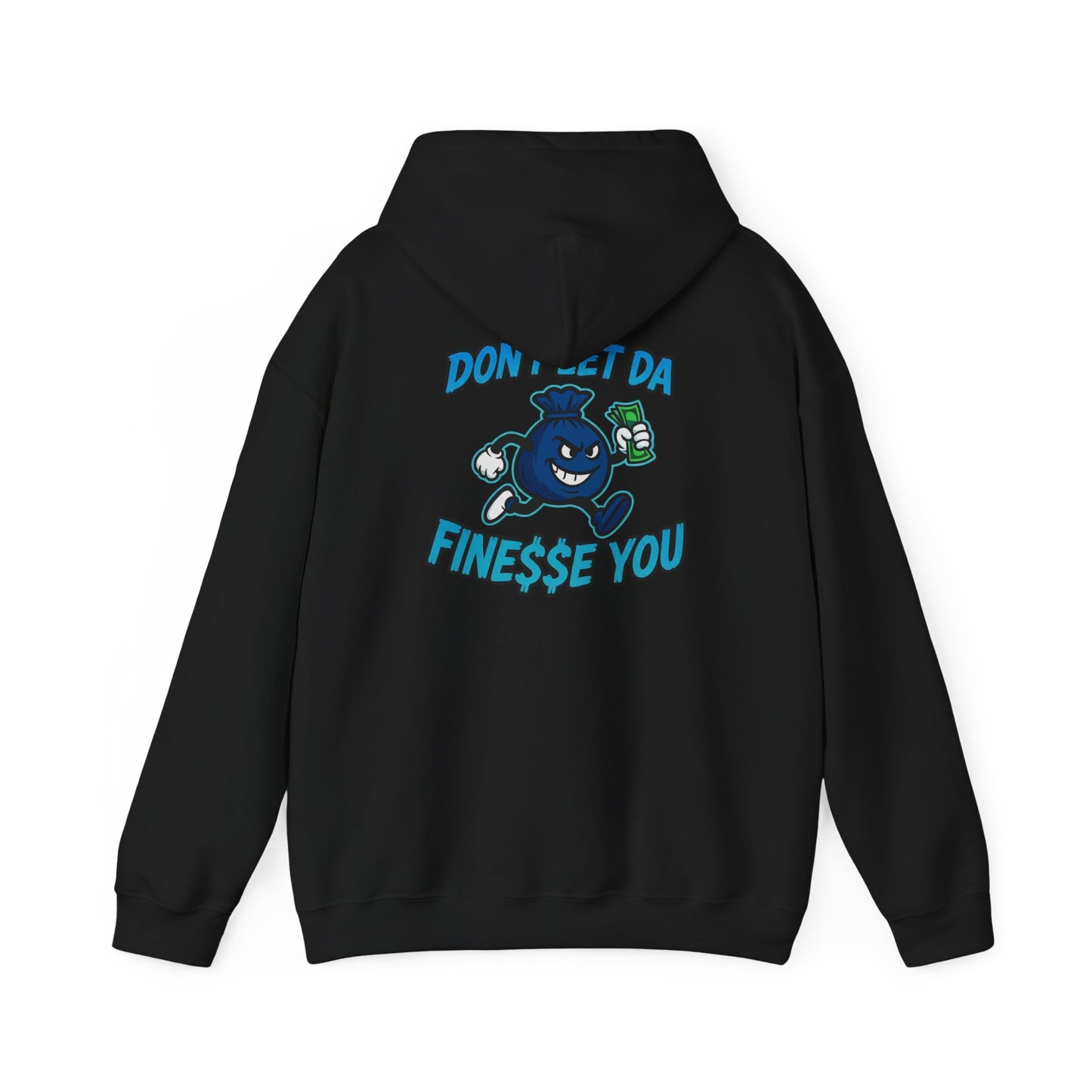 Finessin Bags Men’s Black & Blue Hooded Sweatshirt