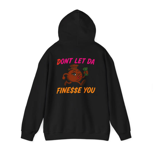 Finessin Bags Women’s Black Orange White & Brown Hooded Sweatshirt