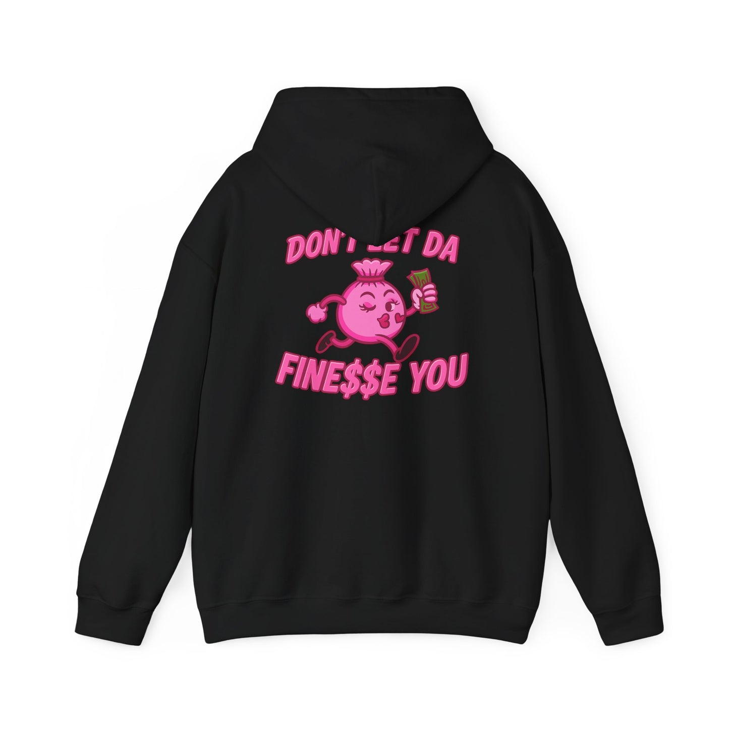 Finessin Bags Women’s Black & Pink Hooded Sweatshirt