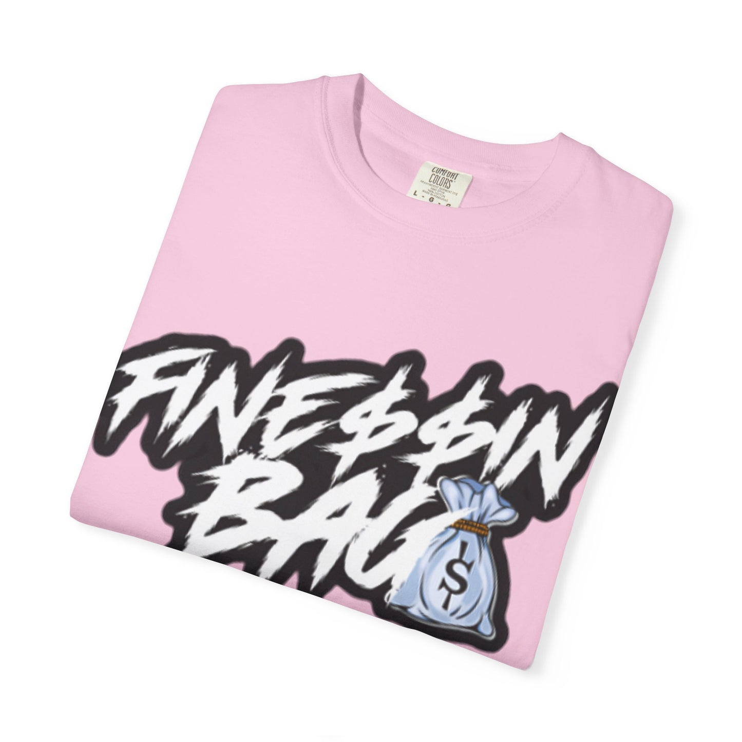 Finessin Bags Men’s Pink Black & White T-Shirt